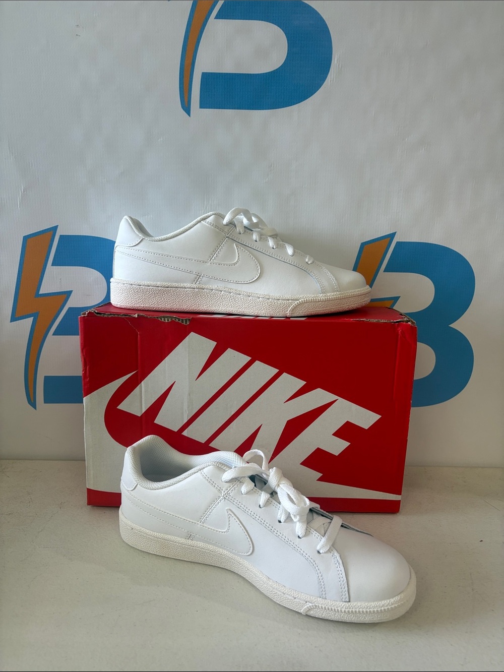 Nike White Low-Top Leather Sneakers